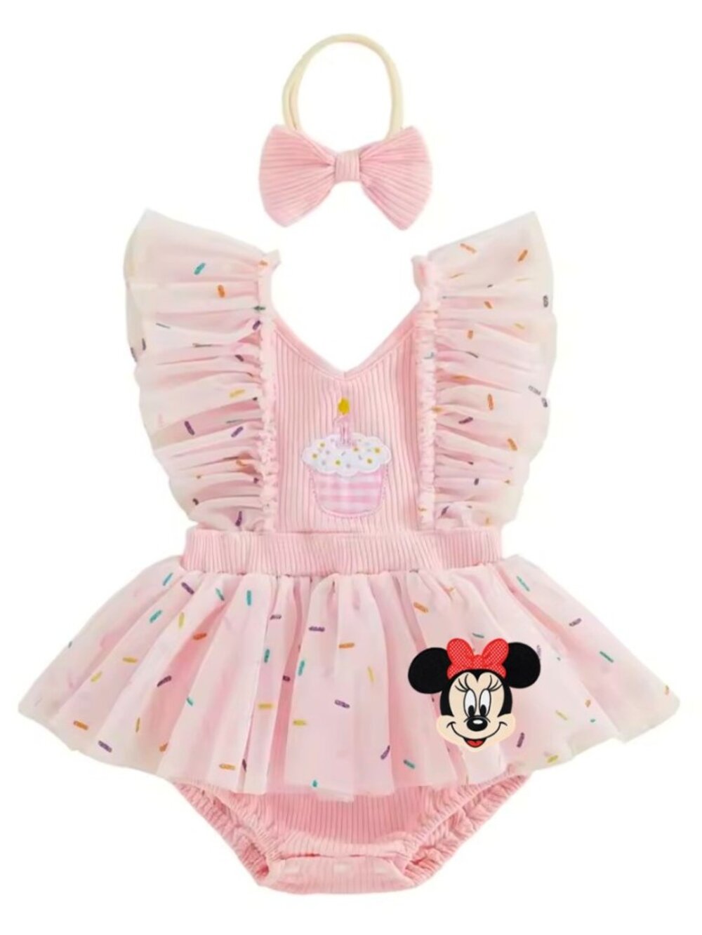 Minnie Mouse Dress Outfit First Birthday Clothes Minnie Mouse Romper Smash Cake